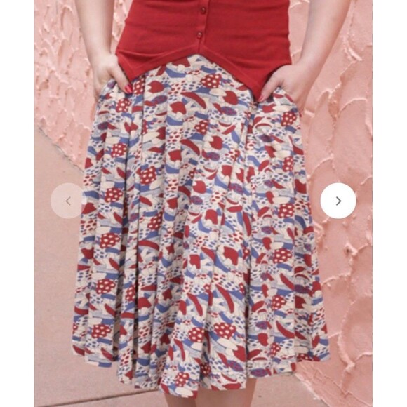 Nwt Effie’s Heart Catalina Skirt Mushroom Print Boho Cottage Whimsical Flowy L - Picture 13 of 13